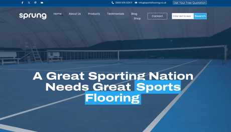 Introducing SportsFlooring.co.uk: Your New Destination for Quality Sports Flooring Solutions