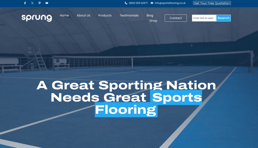 Introducing SportsFlooring.co.uk: Your New Destination for Quality Sports Flooring Solutions