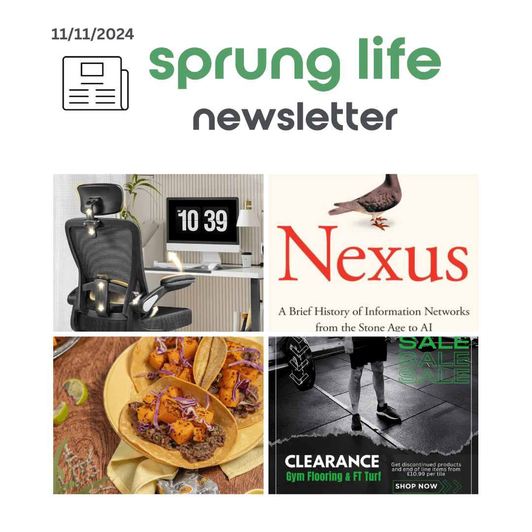 Sprung Life Newsletter - 11th November 2024