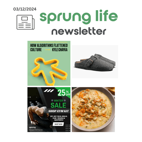 Sprung Life Newsletter - 3rd December 2024