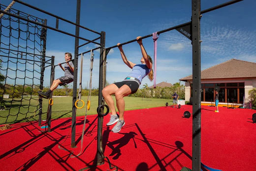 Red Outdoor Gym Turf for Crossfit