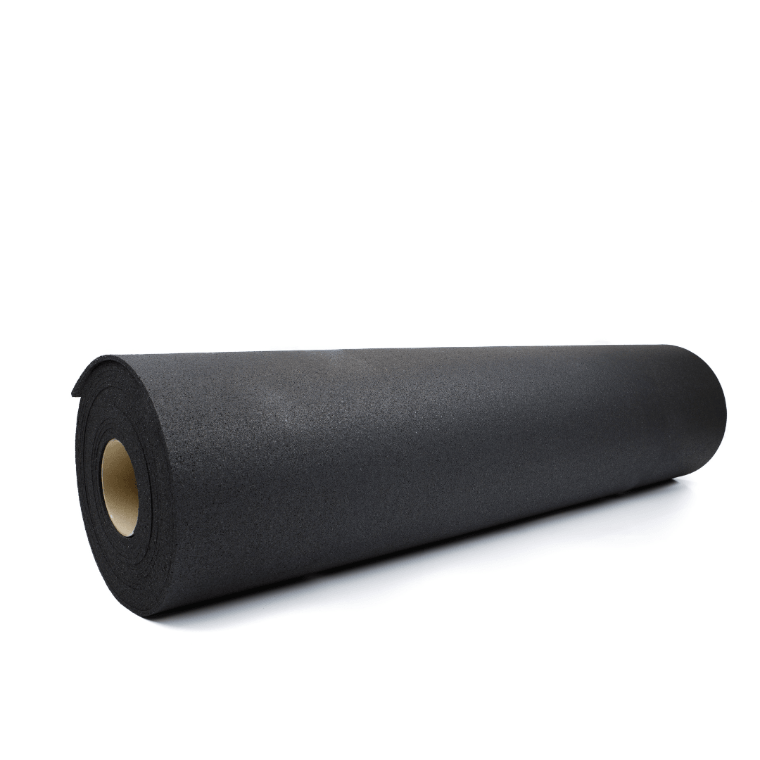 Jet Black Rubber Mat Roll - 10m² Gym Flooring Solution GYM FLOORING SuperStrong Fitness