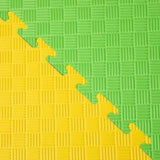 26mm Premium Reversible EVA Tatami Foam Mats - Dual Yellow/Green  Sprung Gym Flooring   