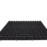 Rubber Outdoor 1m x 1m Outdoor Gym Tiles - 43mm outdoor garden mats Sprung Gym Flooring Black  