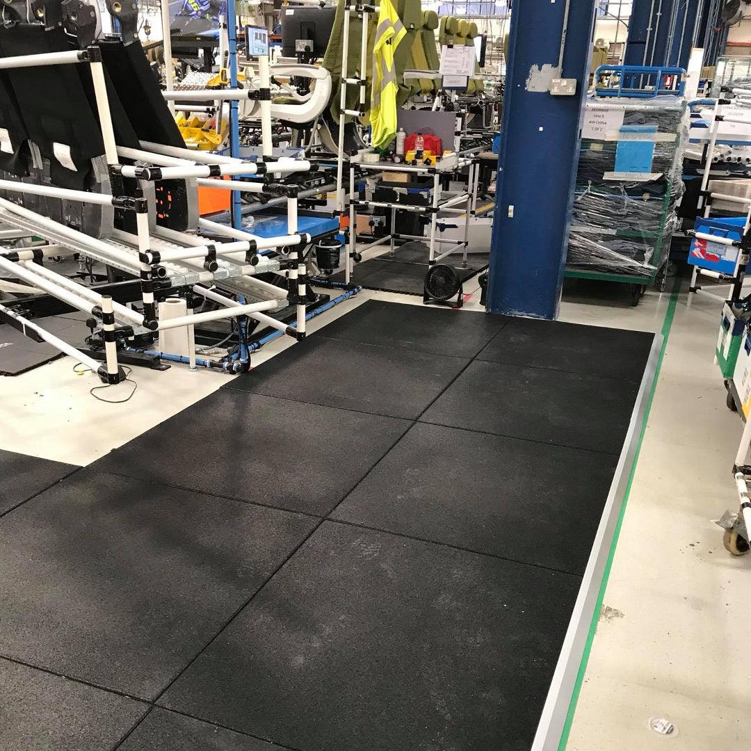 Safety Rubber Tiles - 30mm Playground Tiles Sprung Gym Flooring   