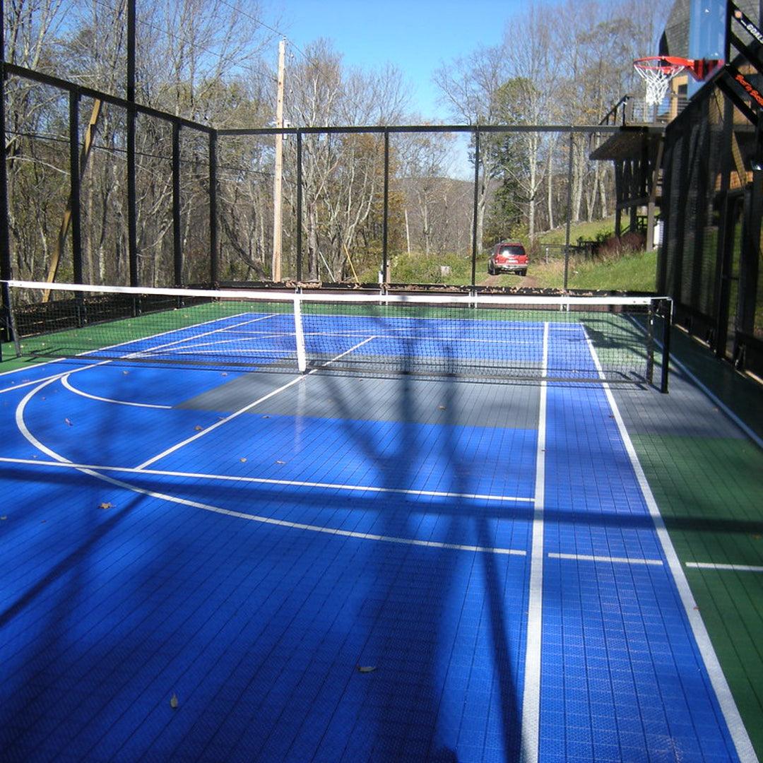 Tennis Court System (Doubles) | Includes Court Markings  Sprung Gym Flooring   