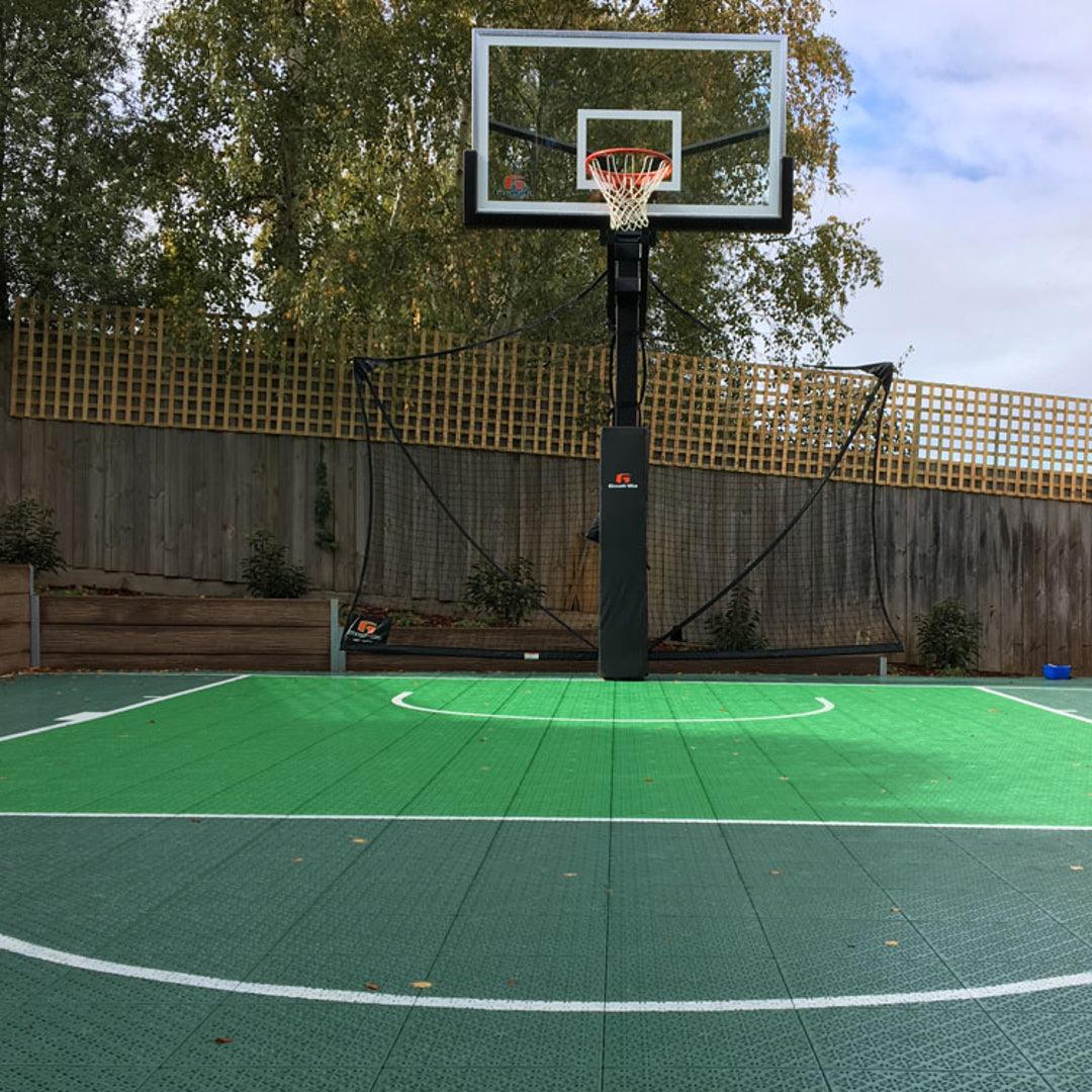 Basketball Court Flooring System - Half Court | Includes Court Markings  Sprung Gym Flooring   