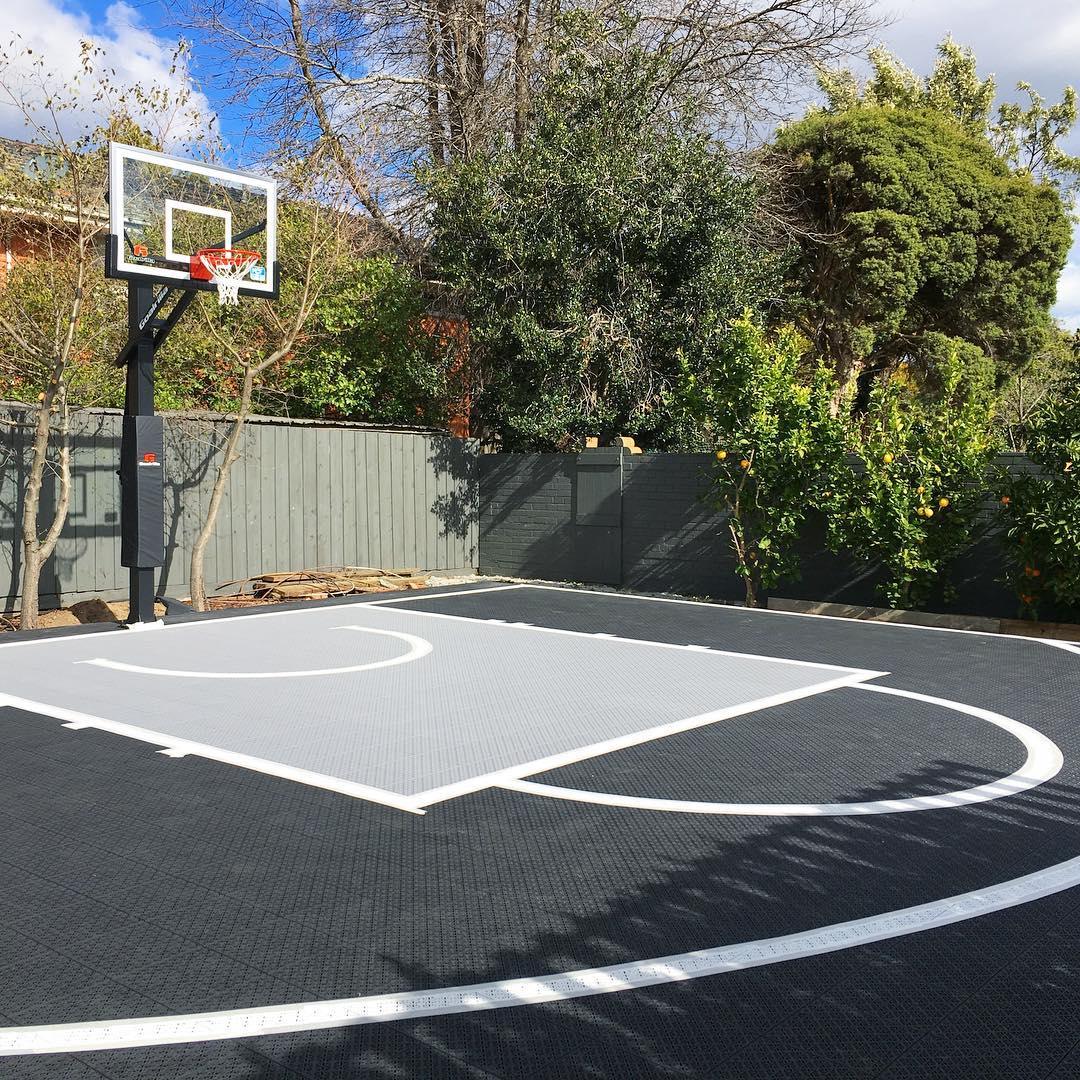 Basketball Court Flooring - Mini Court | Includes Court Markings | Perfect Garden Court Solution  Sprung Gym Flooring   