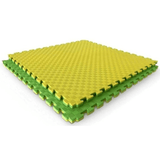 26mm Premium Reversible EVA Tatami Foam Mats - Dual Yellow/Green  Sprung Gym Flooring   