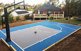 Basketball Court Flooring System - Half Court | Includes Court Markings  Sprung Gym Flooring   