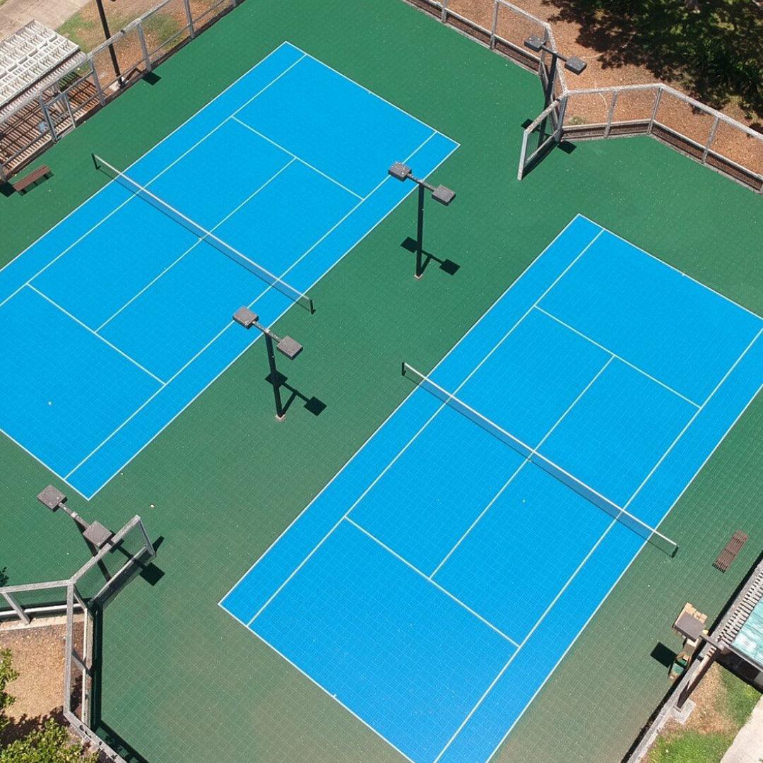 Tennis Court System (Doubles) | Includes Court Markings  Sprung Gym Flooring   