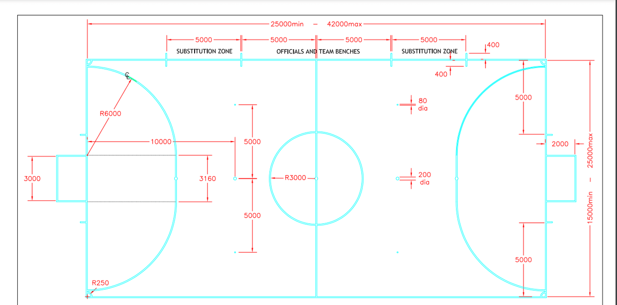 Futsal Outdoor Court System | Includes Court Markings Sports Flooring GymFloors   