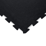 Black Puzzle Interlocking Gym Floor Mats Jigsaw Mats - 15mm GYM Sprung Gym Flooring Default Title  