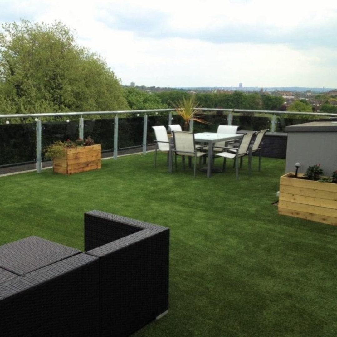 Rooftop Garden Artificial Lawn Grass Sprint Track GymFloors   