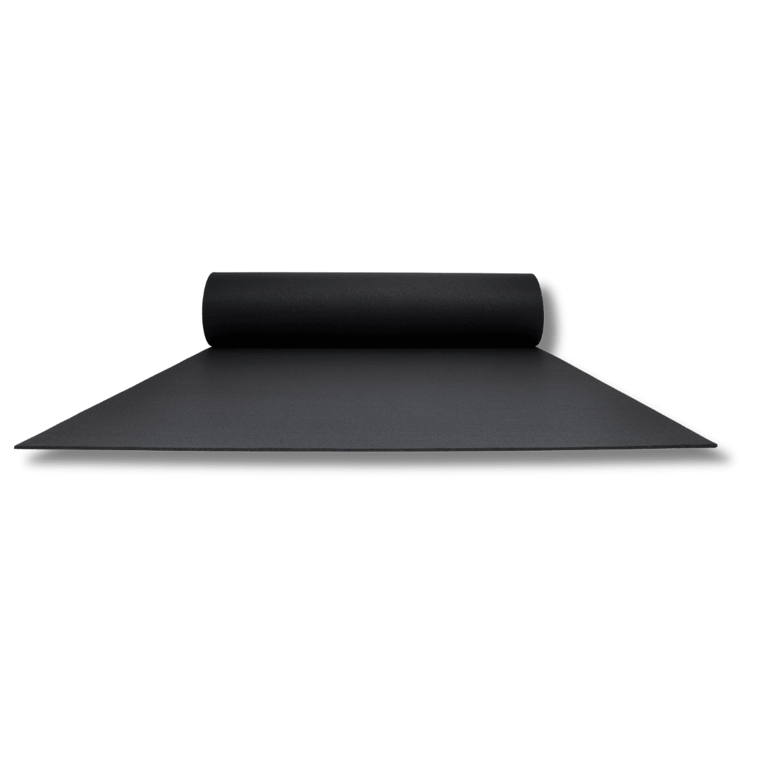 Jet Black Rubber Mat Roll - 10m² Gym Flooring Solution GYM FLOORING SuperStrong Fitness