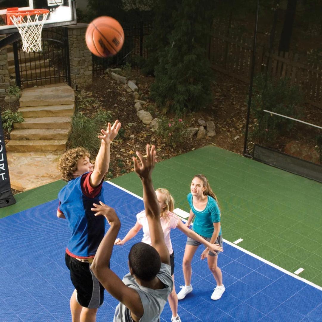 Basketball Court Flooring - Mini Court | Includes Court Markings | Perfect Garden Court Solution  Sprung Gym Flooring   