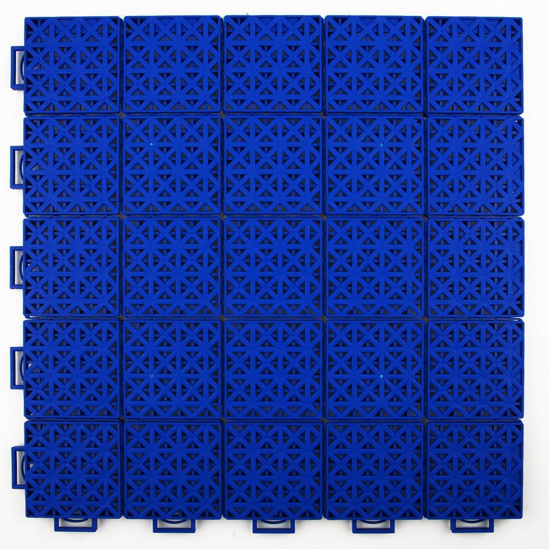 Tennis Court System (Singles) | Includes Court Markings  Sprung Gym Flooring Dark Blue  