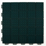 Tennis Court System (Doubles) | Includes Court Markings  Sprung Gym Flooring Dark Green  