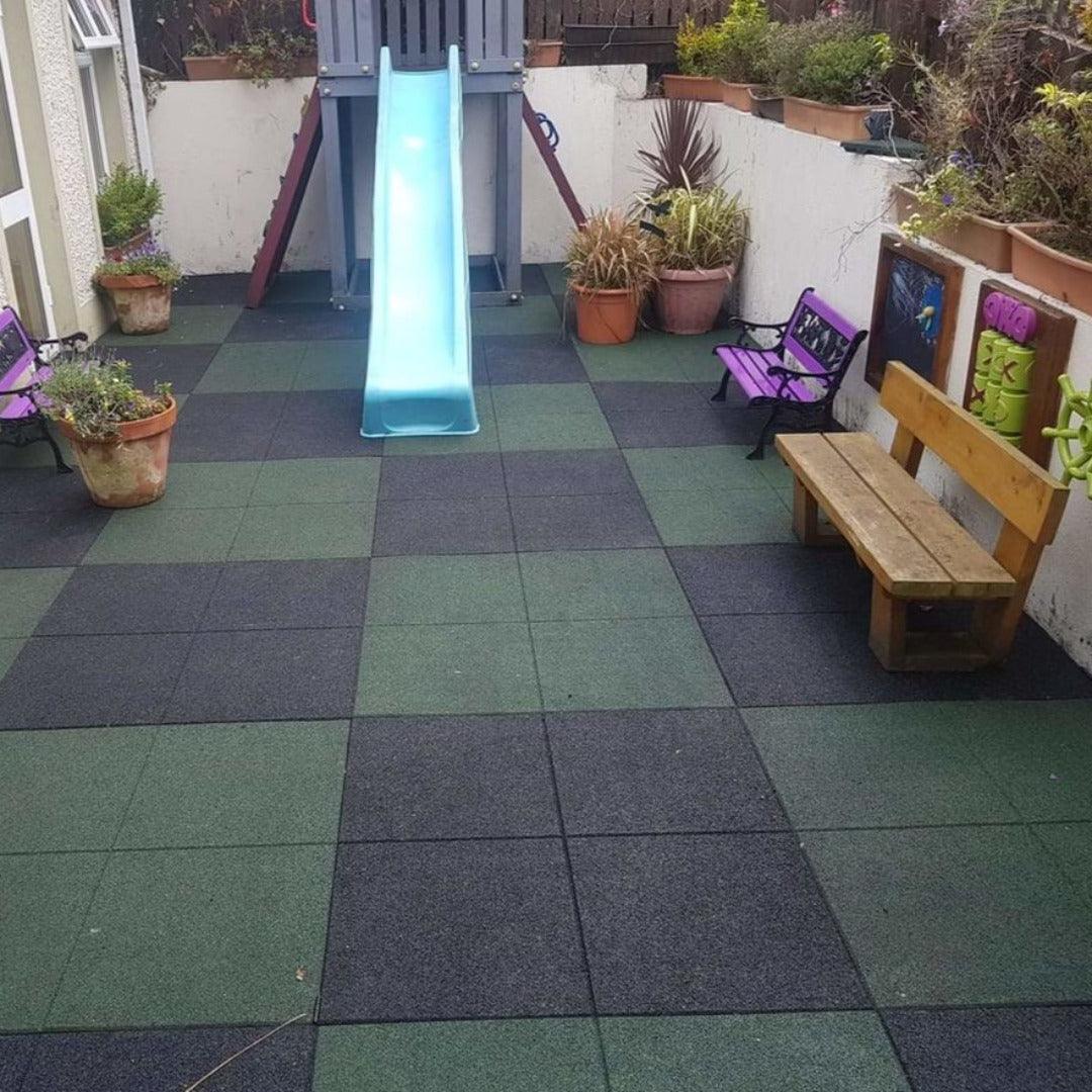 Rubber Paving Slabs | Outdoor Surfacing Rubber Pavers Playground Tiles Sprung Gym Flooring   