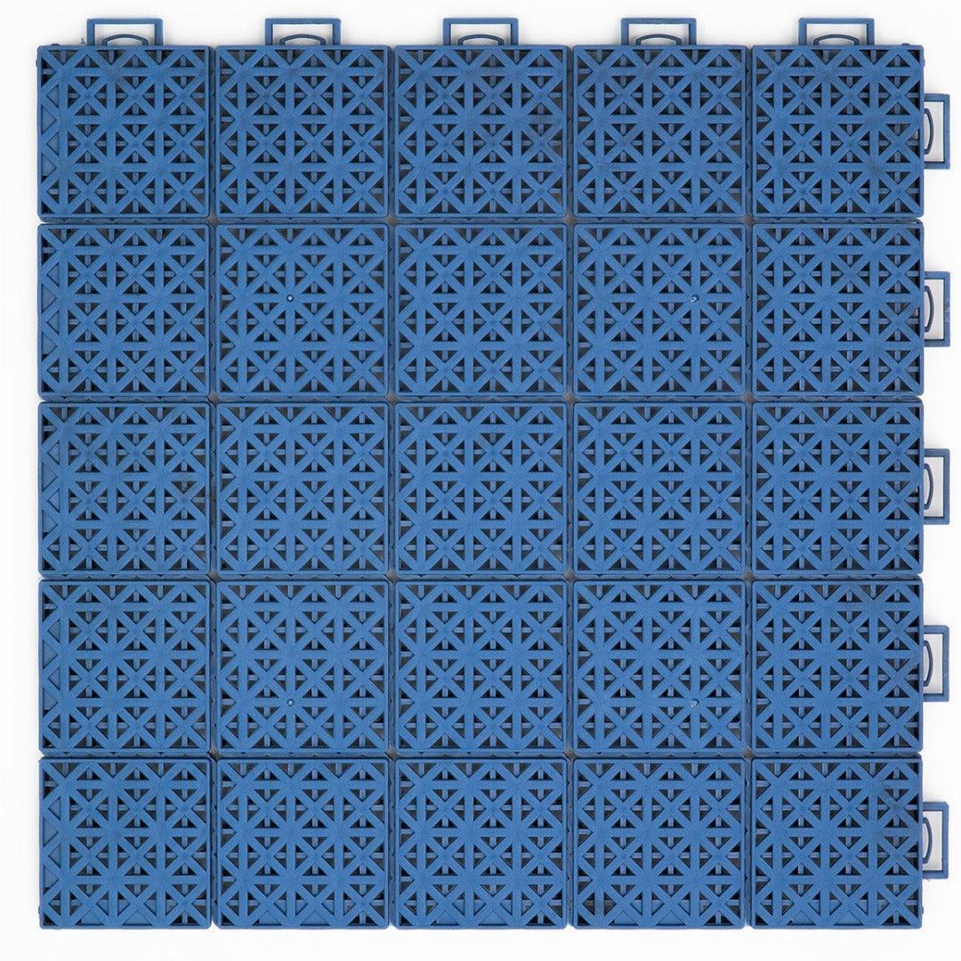 Tennis Court System (Doubles) | Includes Court Markings Sprung Gym Flooring Light Blue