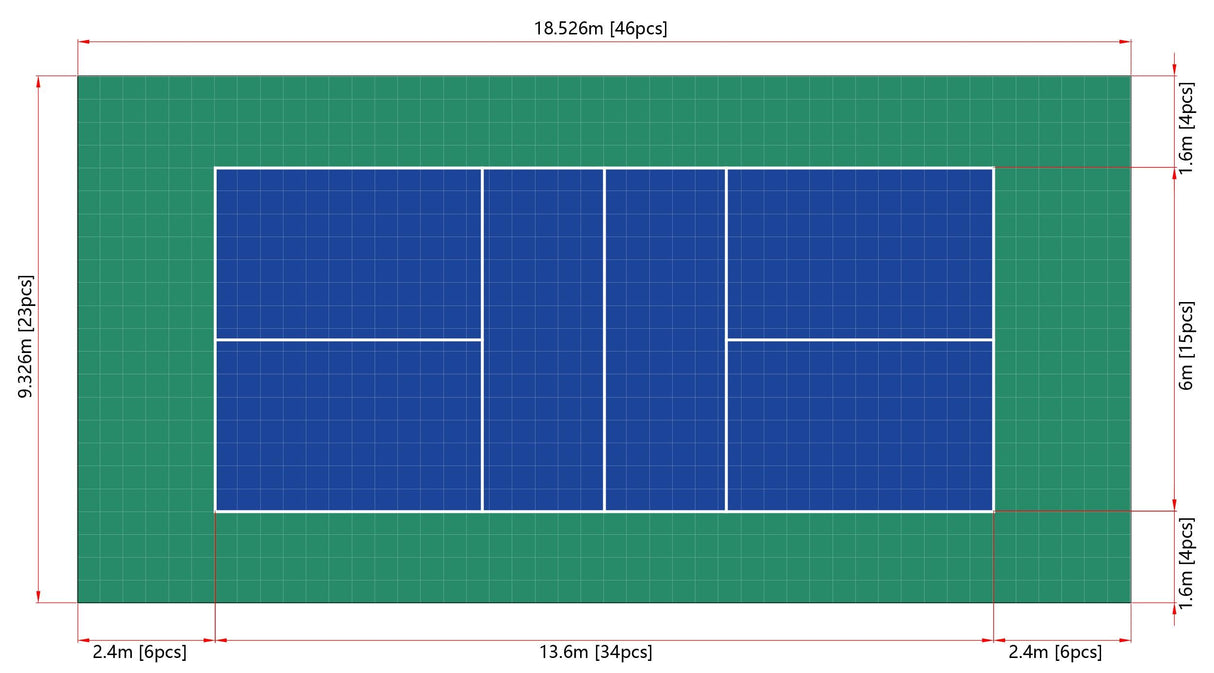 Pickleball Court System | Includes Court Markings  Sprung Gym Flooring   