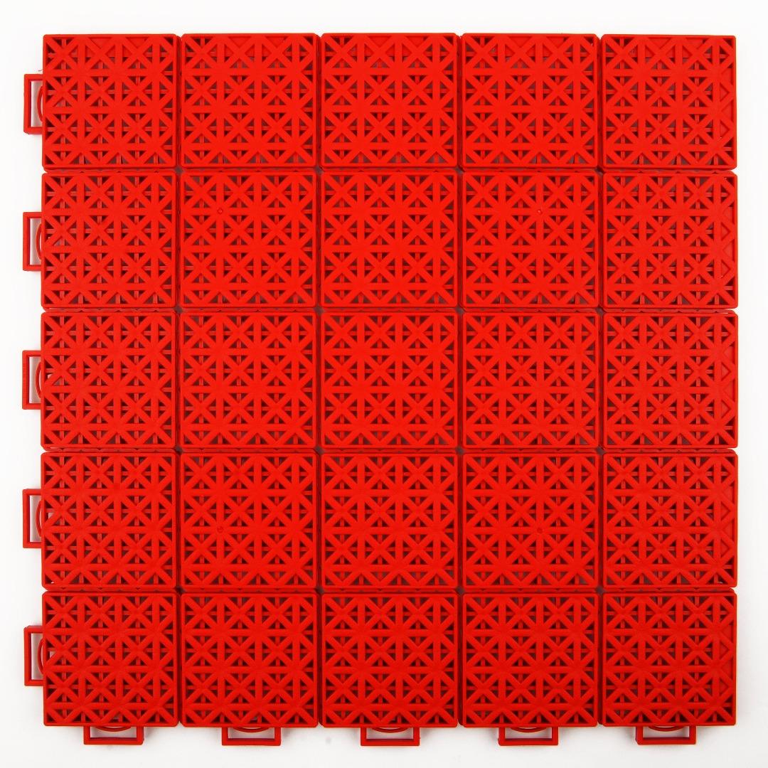 Tennis Court System (Singles) | Includes Court Markings  Sprung Gym Flooring Red  