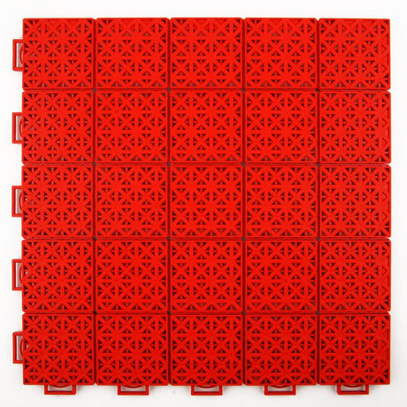 Tennis Court System (Singles) | Includes Court Markings  Sprung Gym Flooring Red  