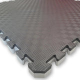 Premium Interlocking Foam Mats - 20mm (Reversible) Sprung Gym Flooring Black/Grey