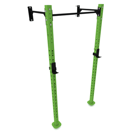 Wall Mounted Rig / Squat Rack (Modular)  SuperStrong Fitness 1 Bay Green 