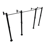 Wall Mounted Rig / Squat Rack (Modular)  SuperStrong Fitness 2 Bay Black 