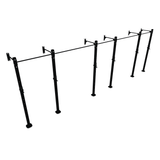 Wall Mounted Rig / Squat Rack (Modular)  SuperStrong Fitness 3 Bay Black 