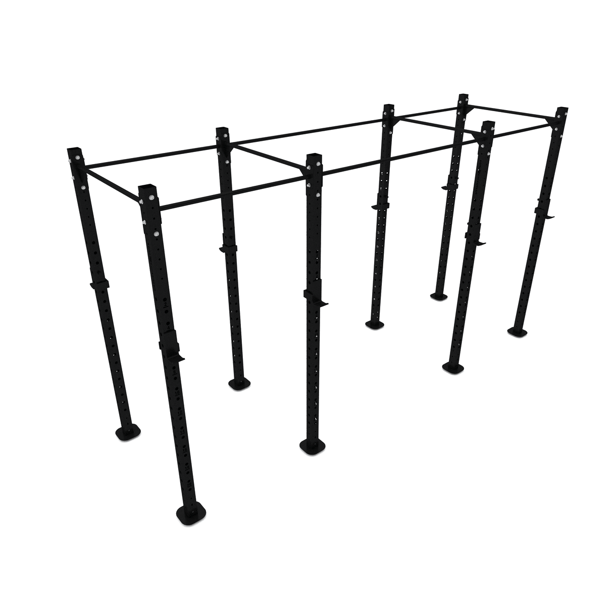 Free Standing Squat Rack Rig  SuperStrong Fitness 4 Bay Black 