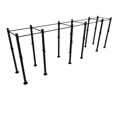 Free Standing Squat Rack Rig  SuperStrong Fitness 6 Bay Black 