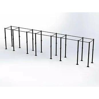 Free Standing Squat Rack Rig  SuperStrong Fitness 8 Bay Black 