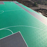 Modular Sports Court Flooring | Multiuse Sports Modular Tiles Sprung Gym Flooring Green  