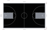 Basketball Court System - Full Court | Includes Court Markings Basketball Court Sprung Gym Flooring Court Design 2  