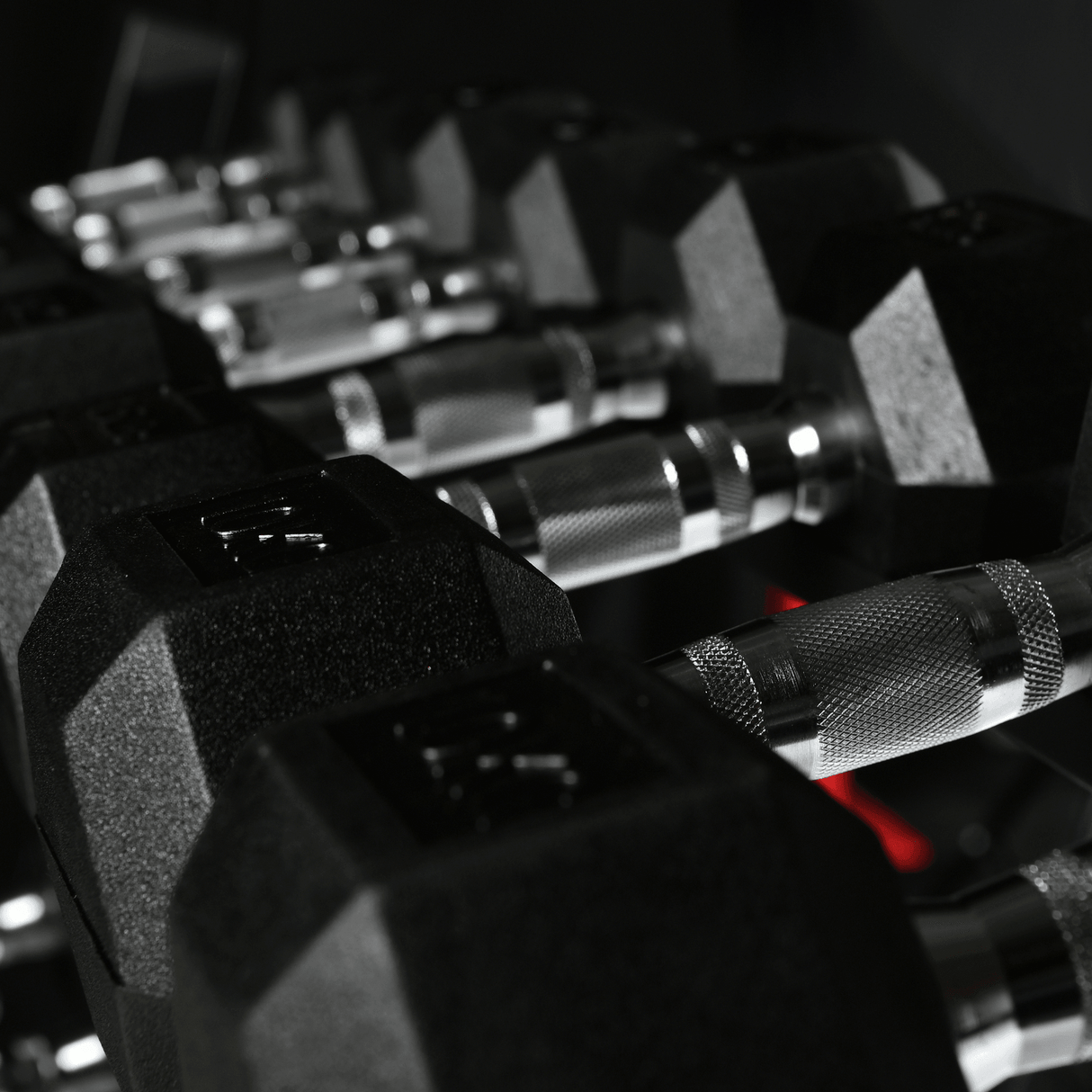 Hex Dumbbell Set 2.5kg-30kg. 12 pairs increments of 2.5kg Dumbbells SuperStrong Fitness   