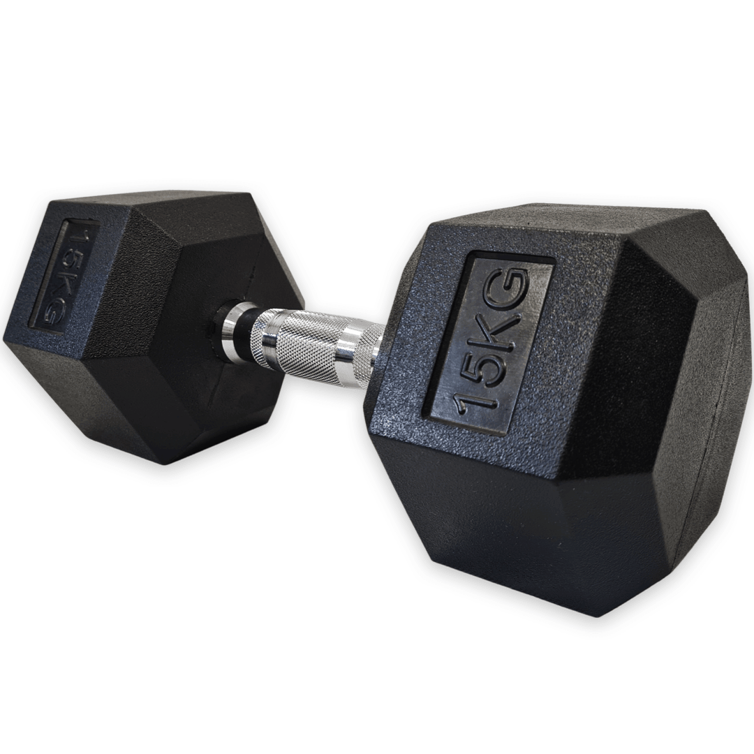 Hex Dumbbells Dumbbells SuperStrong Fitness 15kg Hex Dumbbell Pair  