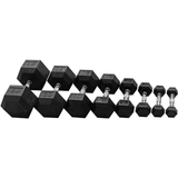 Hex Dumbbell Set 2.5kg-30kg. 12 pairs increments of 2.5kg Dumbbells SuperStrong Fitness Without Rack  