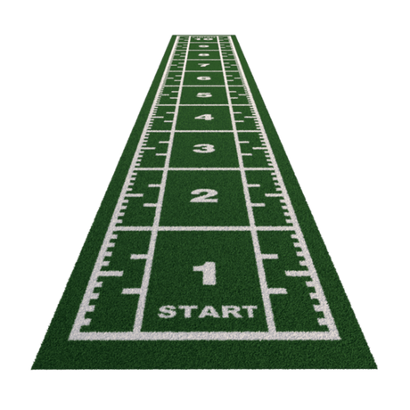 Sprung Premium Sprint Track with Full Markings (1.33m Wide) sprint track GymFloors 10.4 Green 