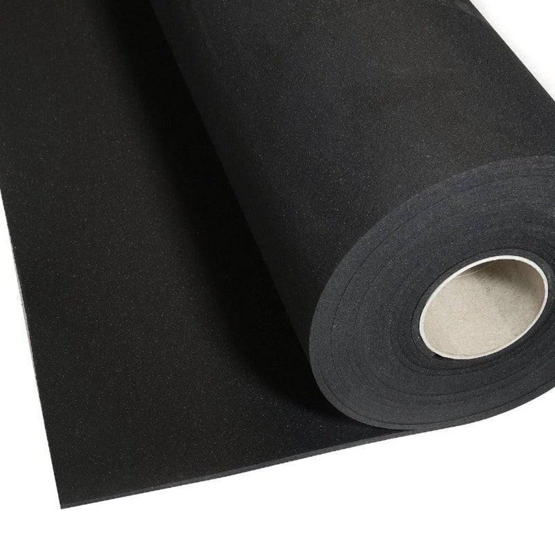 Jet Black Rubber Mat Roll - 10m² Gym Flooring Solution GYM FLOORING SuperStrong Fitness 4mm - *Pre-Order - ETA end Jan*